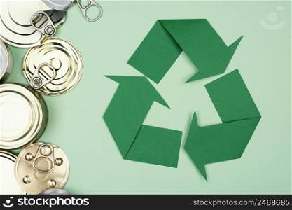 recycling concept flat lay 9