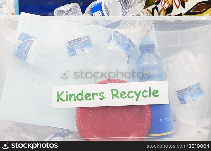 Recycling Container in Classroom