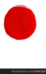 Red Abstract Circle Stroke.