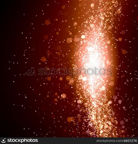 Red abstract light background. Red colour bokeh abstract light background. Illustration