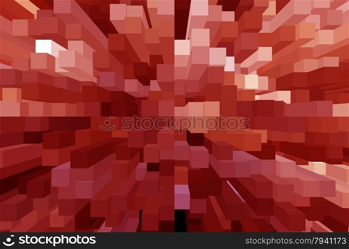 Red abstract texture. strange red abstract texture with square beams