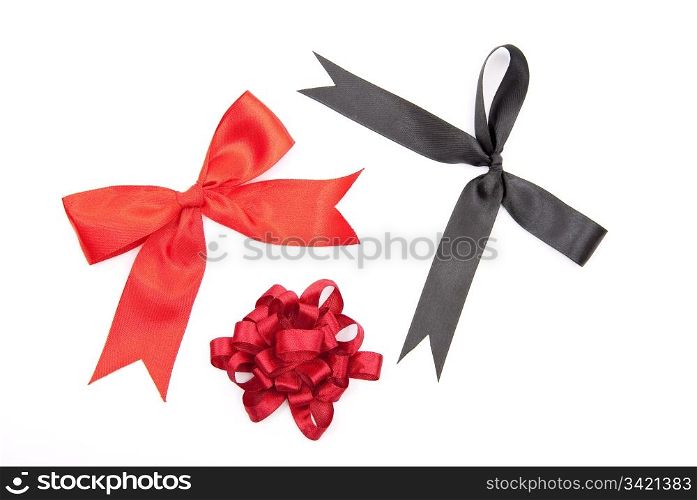 Red and black bows