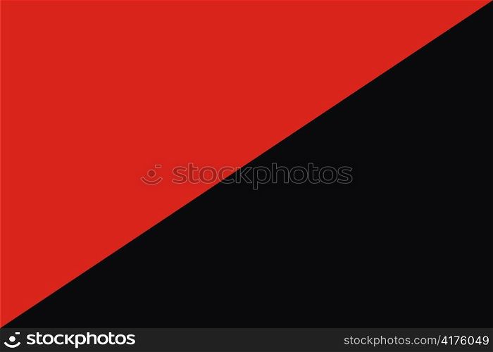 Red and black flag of Anarchist Communism and Anarcho Syndacalism