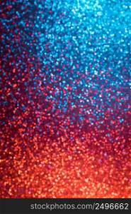 Red and blue festive lights abstract vertical bokeh background