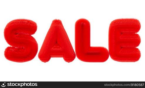 Red and fluffy SALE text isolated on white background. Cut out element, 3D letters. Special offer, good price, deal, shopping time. Black friday sale. Discount. 3d rendering. Red and fluffy SALE text isolated on white background. Cut out element, 3D letters. Special offer, good price, deal, shopping time. Black friday sale. Discount. 3d rendering.