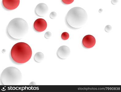 Red and grey circle balls abstract background. Red and grey circle balls abstract bright background