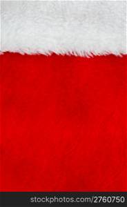Red and white fur. Part of Santa&rsquo; s clothing.