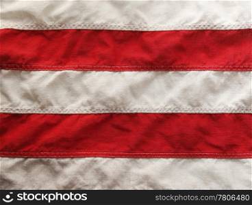 red and white stripes of the American flag