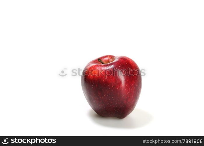 red apple isolated