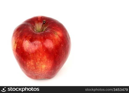 red apple isolated on white background