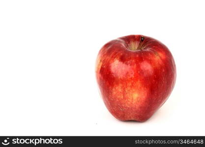 red apple isolated on white background