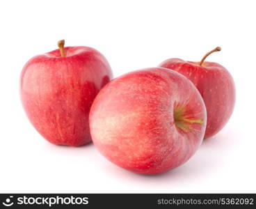 Red apple isolated on white background cutout