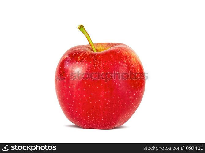 Red apple isolated on white background with clipping Path.