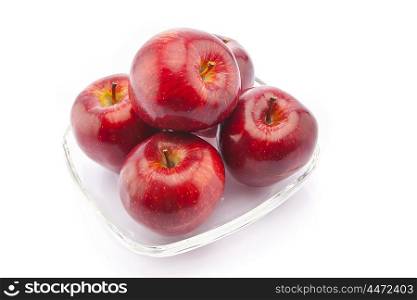 Red apples in a bowl