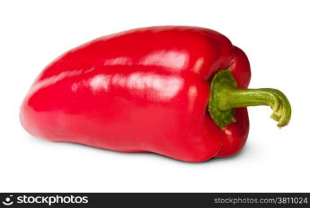 Red Bell Pepper Isolated On White Background