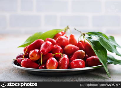 red berry on a table, autumn berry