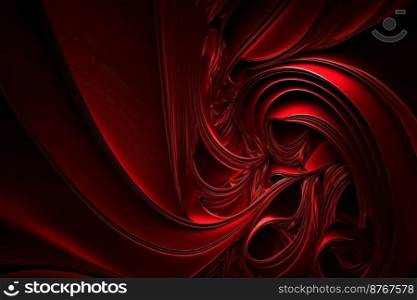Red black elegant abstract background. Silk satin fabric with nice folds