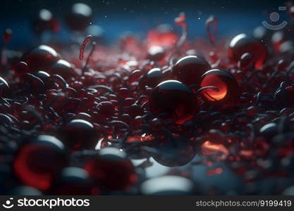 red blood cells erythrocytes. Neural network AI generated art. red blood cells erythrocytes. Neural network AI generated