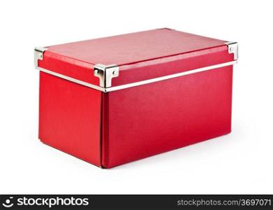Red box on white background