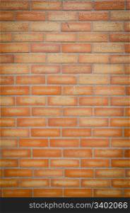 Red brick clean seamless wall.