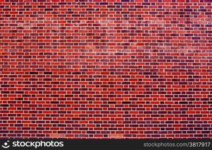 Red brick wall as background