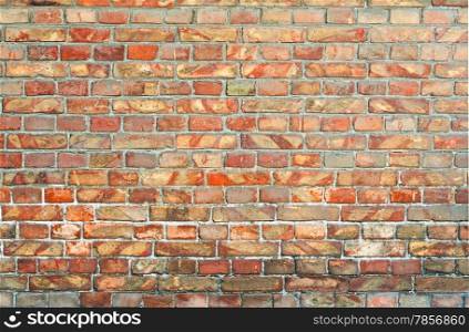 Red Brick Wall Background for your design.