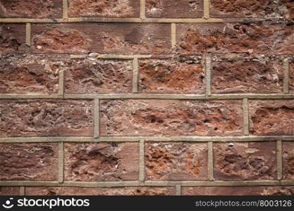 Red brick wall close up background.. Red brick wall close up background