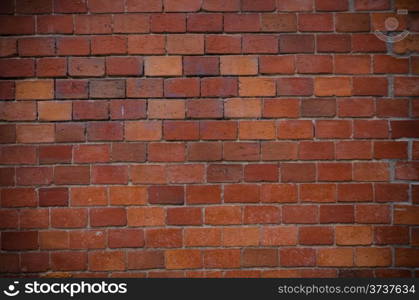 Red brick wall texture.