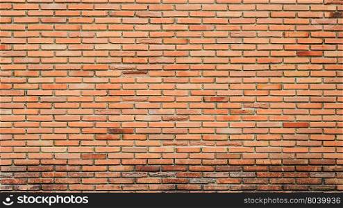 Red brick wall texture grunge background, vertical frame