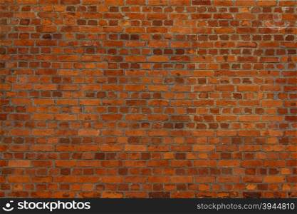 Red brick wall texture pattern