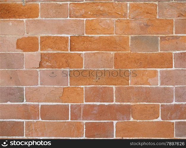 Red bricks background. Red brick wall useful as a background