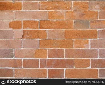 Red bricks background. Red brick wall useful as a background