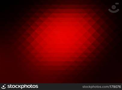 Red brown black abstract geometric background with rows of triangles