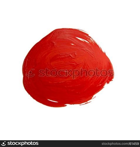 Red brush stroke. Red brush stroke isolated on grunge background