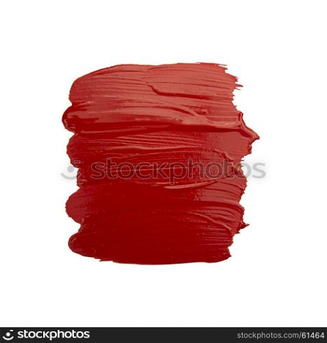 Red brush stroke. Red brush stroke isolated on grunge background