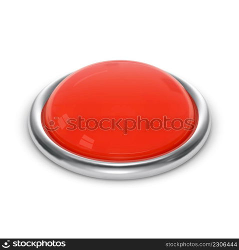 Red button vector illustration on white background.. Red button vector illustration on white background