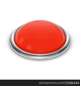 Red button vector illustration on white background.. Red button vector illustration on white background