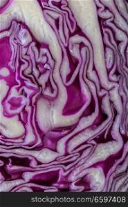 Red cabbage cut up texture background.. Red cabbage cut up texture background