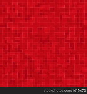 Red ceramic glass colorful tiles mosaic composition pattern background. Red ceramic glass colorful tiles mosaic composition pattern background.