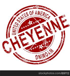 Red Cheyenne with white background, 3D rendering