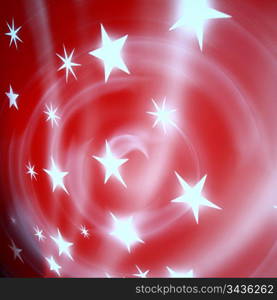 red christmas stars abstract background