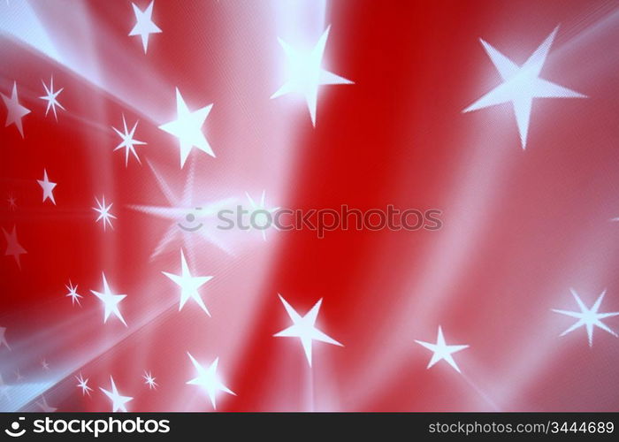 red christmas stars abstract background