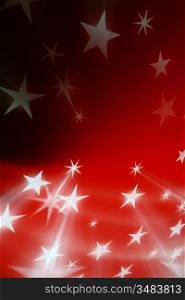 red christmas stars abstract background