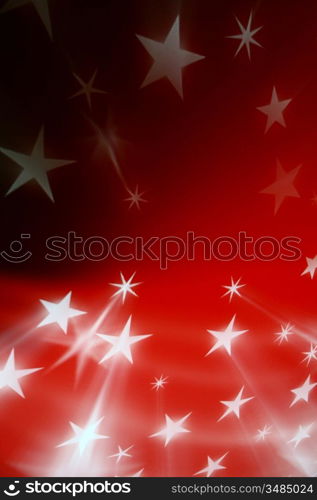 red christmas stars abstract background