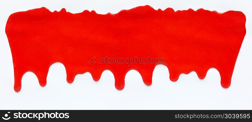 Red color dripping, Color Dropping Background . Red color dripping, Color Dropping Background. White background