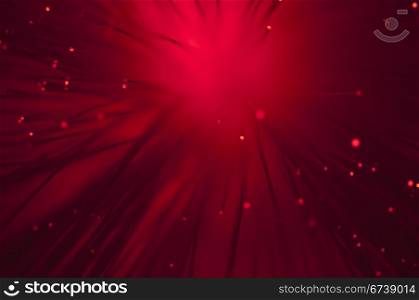Red colors optical fibers