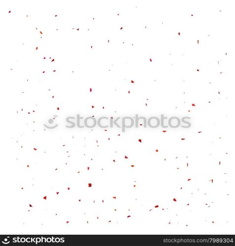 Red Confetti Isolated on White Background. Confetti Background.. Red Paper Confetti