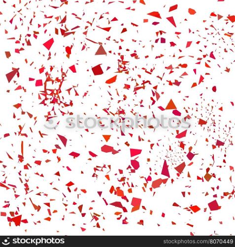 Red Confetti Isolated on White Background. Set of Particles.. Red Confetti. Set of Particles.