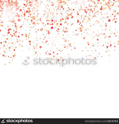 Red Confetti Pattern Isolated on White Background.. Red Confetti Pattern Isolated on White Background