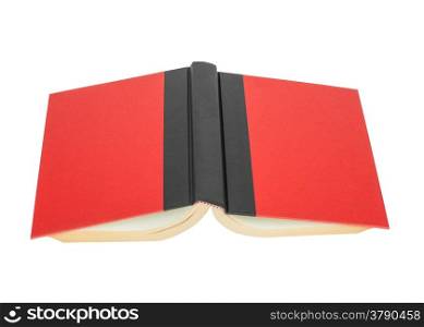red cover book with black strap